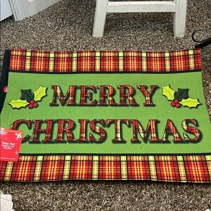 Festive Merry Christmas Door Mat